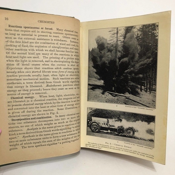 Antique Chemistry Elementary Text Book Morgan and Lyman 1912 Made USA - Picture 12 of 12